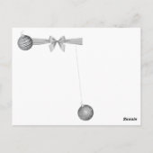 Teak the Bearded Dragon Christmas Briefkaart (Achterkant)