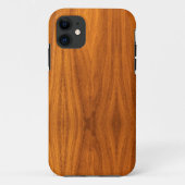Teak Veneer Wood Grain Style Case-Mate iPhone Case (Achterkant)
