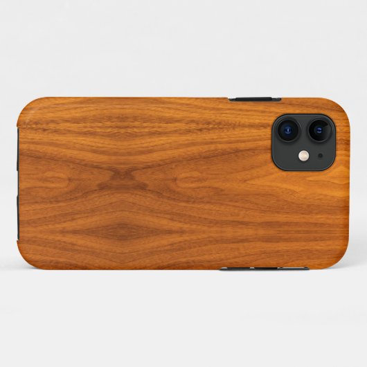 Teak Veneer Wood Grain Style Case-Mate iPhone Case (Achterkant (horizontaal))