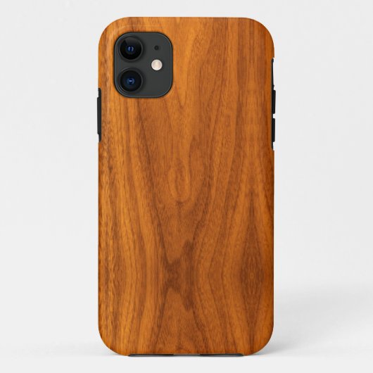 Teakfineer houtnerfstijl Case-Mate iPhone case (Achterkant)