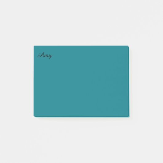 Teal a personnalisé des notes de post-it (Devant)