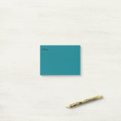 Teal a personnalisé des notes de post-it (Sur un bureau)