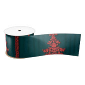 Teal and Red Crystal Christmas Trees Lint (Spoel)