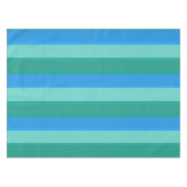 Teal atomique et nappe de rayures de turquoise (Devant (Horizontal))