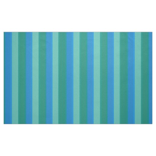 Teal atomique et tissu de coton de rayures de (Fat Quarter)