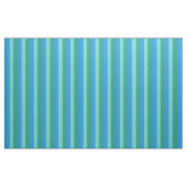 Teal atomique et tissu de coton de rayures de (Yard)