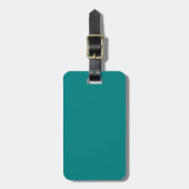 Teal bagtag bagagelabel (Voorkant verticaal)
