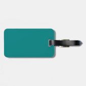 Teal bagtag bagagelabel (Achterkant horizontaal)
