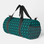 Teal Black Buffalo Heart Plaid Plunjezak (Rechterhoek)