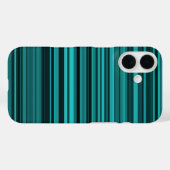 Teal Black Stripes iPhone Case-Mate iPhone Case (Achterkant (horizontaal))