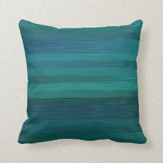 Teal, bleu, coussin décoratif vert lumineux et