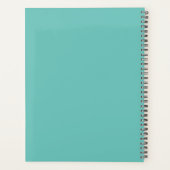 Teal Blue Naam 2026 Planner (Achterkant)