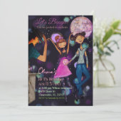 Teal & Blue Retro Disco 30th Birthday Invitation (Debout devant)