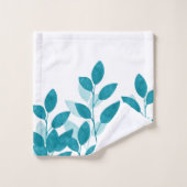 Teal Blue Watercolor (Gant de toilette)