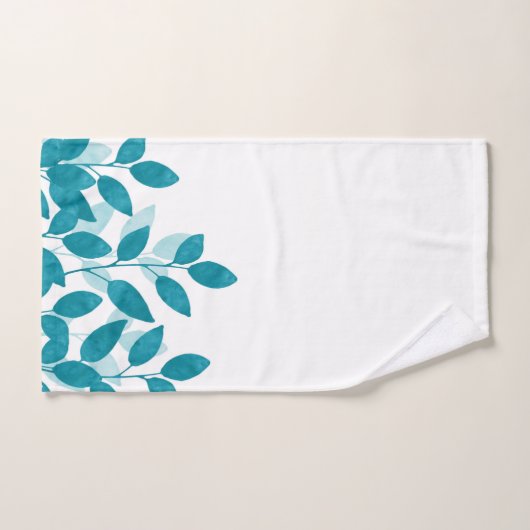 Teal Blue Watercolor (Serviette à main)