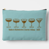 Teal Bridesmaid Espresso Martini Bachelorette Etui (Voorkant)