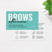 Teal Brows Aftercare PMU Brow Instructions Card (Bureau)
