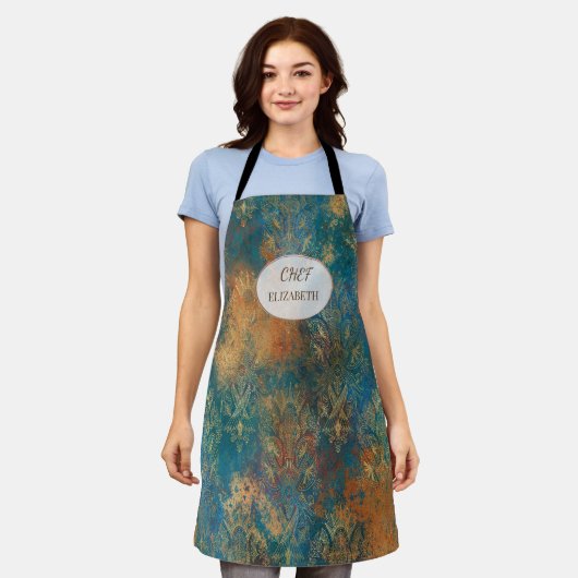 Teal Cooper Patina Schort (Gedragen)