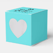 Teal & Diamant Bedankdoosjes (Voorkant Zijde)