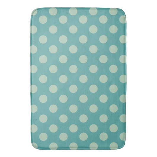 Teal Dots Pattern Badmat (Voorkant Verticaal)