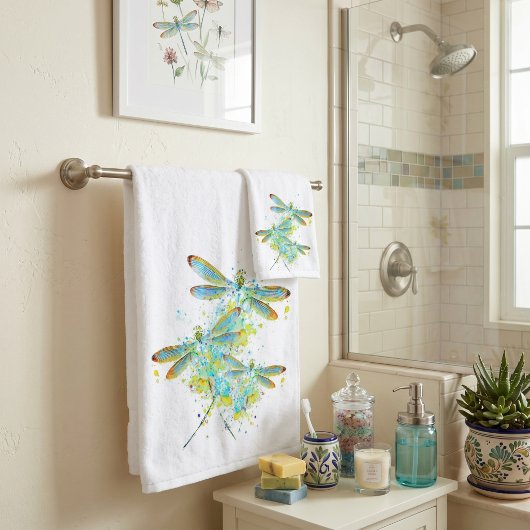 Teal Dragonfly splatter