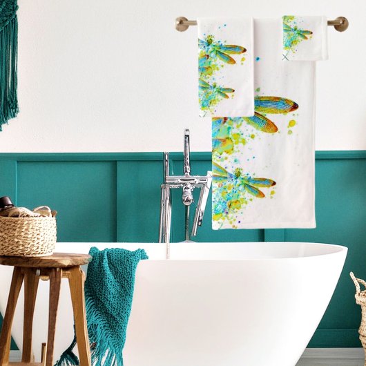 Teal Dragonfly splatter