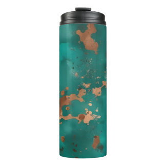 Teal en Brons Thermosbeker