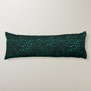 Teal en Goud Luipaard Serie Design 4  Lichaamskussen