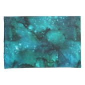 Teal Galaxy Serie Design 6 Kussensloop (Voorkant-Rechts)