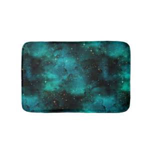 Teal Galaxy Serie Ontwerp 1 Badmat