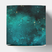 Teal Galaxy Serie Ontwerp 1 Bedankdoosjes (Bovenkant)