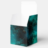 Teal Galaxy Serie Ontwerp 1 Bedankdoosjes (Geopend)