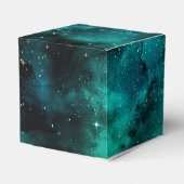 Teal Galaxy Serie Ontwerp 1 Bedankdoosjes (Achterkant)