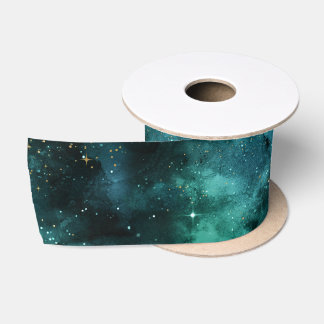 Teal Galaxy Serie Ontwerp 1 Lint