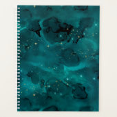 Teal Galaxy Serie Ontwerp 2 Planner (Voorkant)