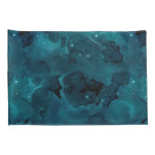 Teal Galaxy Serie Ontwerp 5 Kussensloop (Achterkant-Rechts)