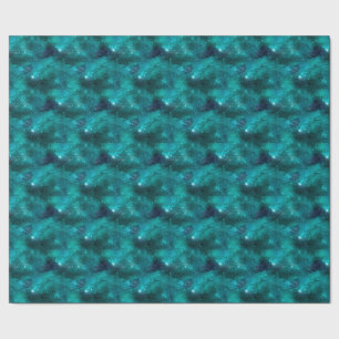 Teal Galaxy Serie Ontwerp 8 Cadeaupapier