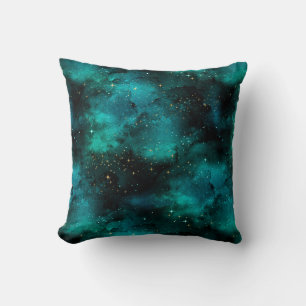 Teal Galaxy Series Design 1 Kussen
