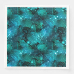 Teal Galaxy Series Design 6 Servet