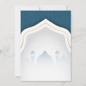 Teal Geometric Arch Ramadan Iftar Invitation (Dos)