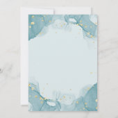 Teal Gold Abstract Ramadan Iftar Dinner Invitation (Dos)