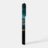 Teal & Gold Marble Luxe Phone Case (Côté droit)