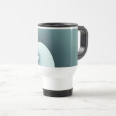 Teal Golven Reisbeker (Voorkant rechts)