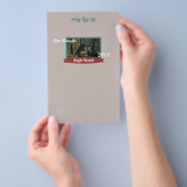 Teal Green, Burgundy Eagle Scout Candy Bar Wrapper Flyer (Hand)