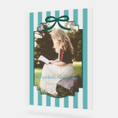 Teal Green Graduation Acryl Bord (Hoek)