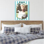 Teal Green Graduation Canvas Afdruk (Insitu (Slaapkamer))