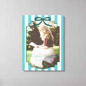 Teal Green Graduation Canvas Afdruk (Voorkant)