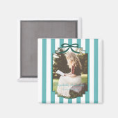 Teal Green Graduation Magneet (Voorkant / Achterkant)