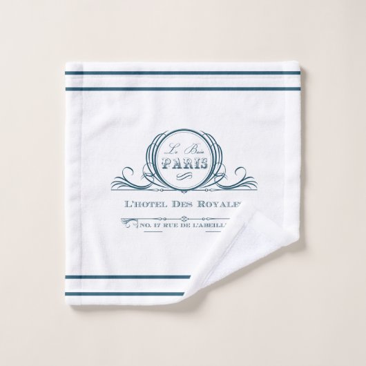 Teal L' ensemble de serviette de salle de bains de (Gant de toilette)