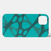 Teal Layered Ovals Case-Mate iPhone Case (Achterkant (horizontaal))